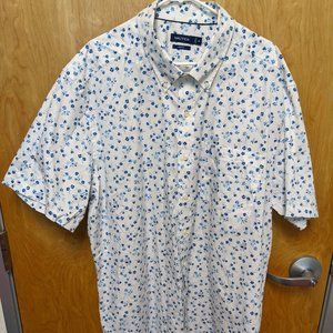 NAUTICA Big And Tall Short Sleeve Button Down
